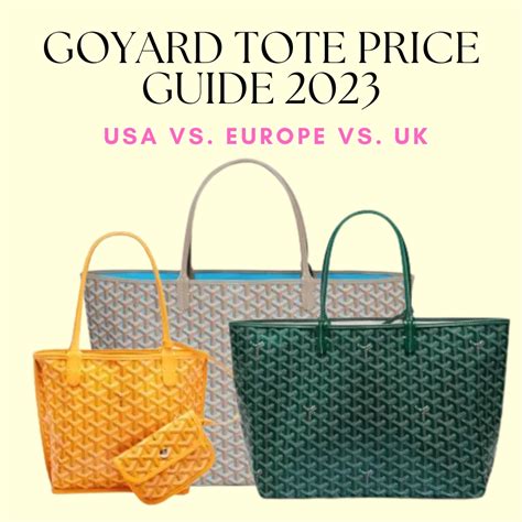 goyard wallet prices 2023|goyard tote bag price 2023.